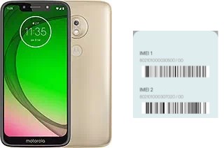 Cómo ver el código IMEI en Moto G7 Play