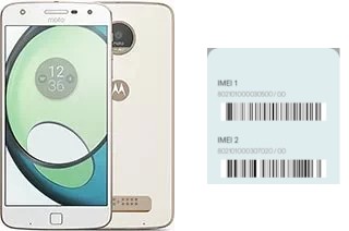 Cómo ver el código IMEI en Moto Z Play