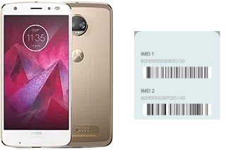 Cómo ver el código IMEI en Moto Z2 Force