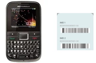 Cómo ver el código IMEI en MOTOKEY Mini EX109