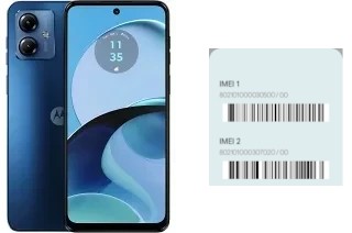 Cómo ver el código IMEI en Moto G14