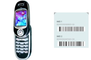 Cómo ver el código IMEI en Motorola V80