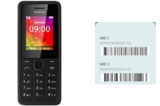 Cómo ver el código IMEI en Nokia 106