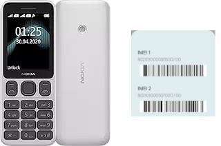 Cómo ver el código IMEI en Nokia 125