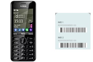 Cómo ver el código IMEI en Nokia 206