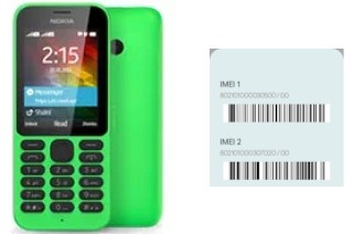 Cómo ver el código IMEI en 215 Dual SIM