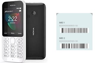 Cómo ver el código IMEI en Nokia 222