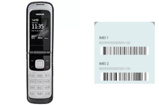 Cómo ver el código IMEI en 2720 fold