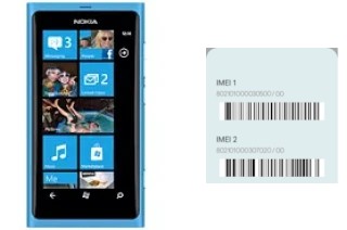 Cómo ver el código IMEI en Lumia 800