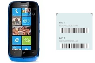 Cómo ver el código IMEI en Lumia 610