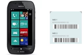 Cómo ver el código IMEI en Lumia 710 T-Mobile