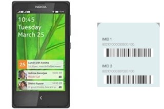 Cómo ver el código IMEI en Nokia X+