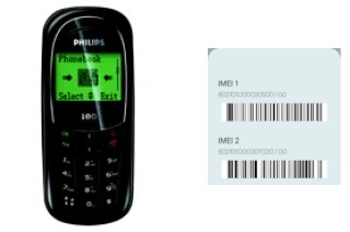 Cómo ver el código IMEI en Philips 180