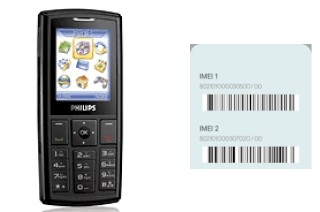 Cómo ver el código IMEI en Philips 290