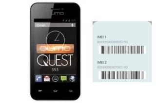 Cómo ver el código IMEI en QUEST 353