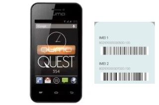 Cómo ver el código IMEI en QUEST 354