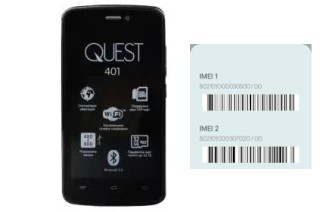 Cómo ver el código IMEI en QUEST 401