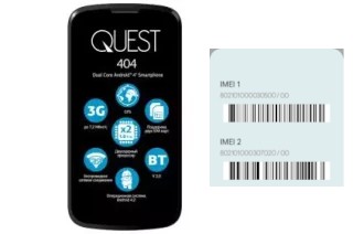 Cómo ver el código IMEI en Quest 404