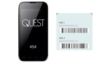 Cómo ver el código IMEI en QUEST 454