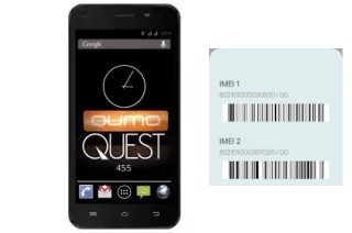 Cómo ver el código IMEI en QUEST 455