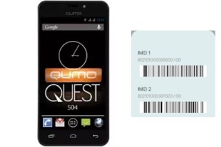 Cómo ver el código IMEI en Quest 504