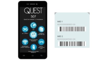 Cómo ver el código IMEI en Quest 507