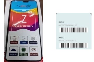 Cómo ver el código IMEI en Samgle Z