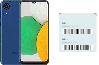 Cómo ver el código IMEI en Galaxy A03 Core