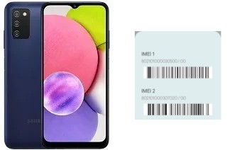 Cómo ver el código IMEI en Galaxy A03s