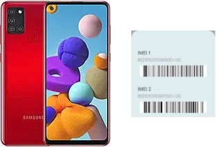 Cómo ver el código IMEI en Galaxy A21s