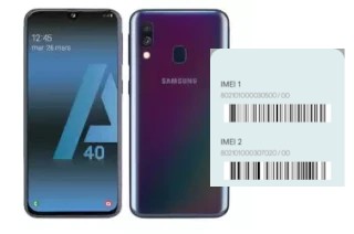 Cómo ver el código IMEI en Galaxy A40s