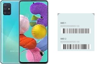 Cómo ver el código IMEI en Galaxy A51