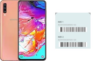 Cómo ver el código IMEI en Galaxy A70