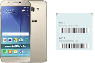 Cómo ver el código IMEI en Galaxy A8 (SCV32)