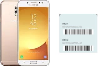 Cómo ver el código IMEI en Galaxy C7 (2017)