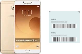 Cómo ver el código IMEI en Galaxy C9 Pro