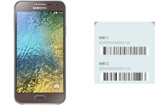 Cómo ver el código IMEI en Galaxy E5