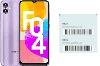 Cómo ver el código IMEI en Galaxy F04