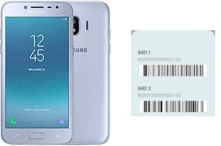 Cómo ver el código IMEI en Galaxy J2 Pro (2018)