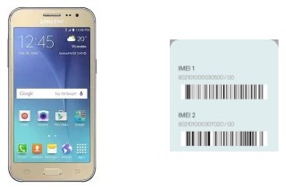 Cómo ver el código IMEI en Galaxy J2 DTV