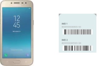 Cómo ver el código IMEI en Galaxy J2 Pro