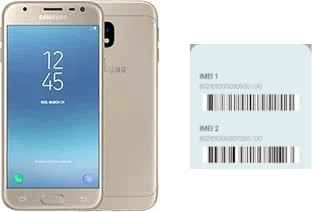 Cómo ver el código IMEI en Galaxy J3 (2017)