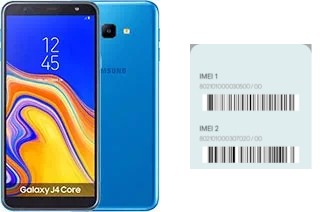 Cómo ver el código IMEI en Galaxy J4 Core