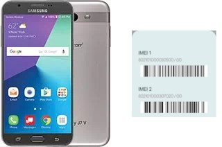 Cómo ver el código IMEI en Galaxy J7 V