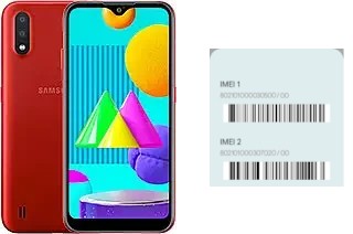 Cómo ver el código IMEI en Galaxy M01