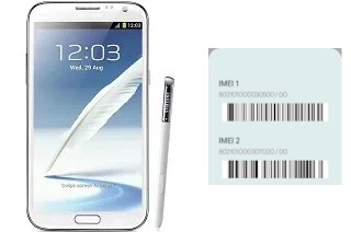 Cómo ver el código IMEI en Galaxy Note II N7100