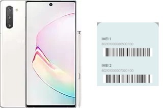 Cómo ver el código IMEI en Galaxy Note10