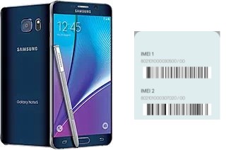 Cómo ver el código IMEI en Galaxy Note5 (USA)