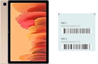 Cómo ver el código IMEI en Galaxy Tab A7 10.4 (2020)