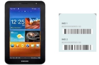 Cómo ver el código IMEI en P6210 Galaxy Tab 7.0 Plus